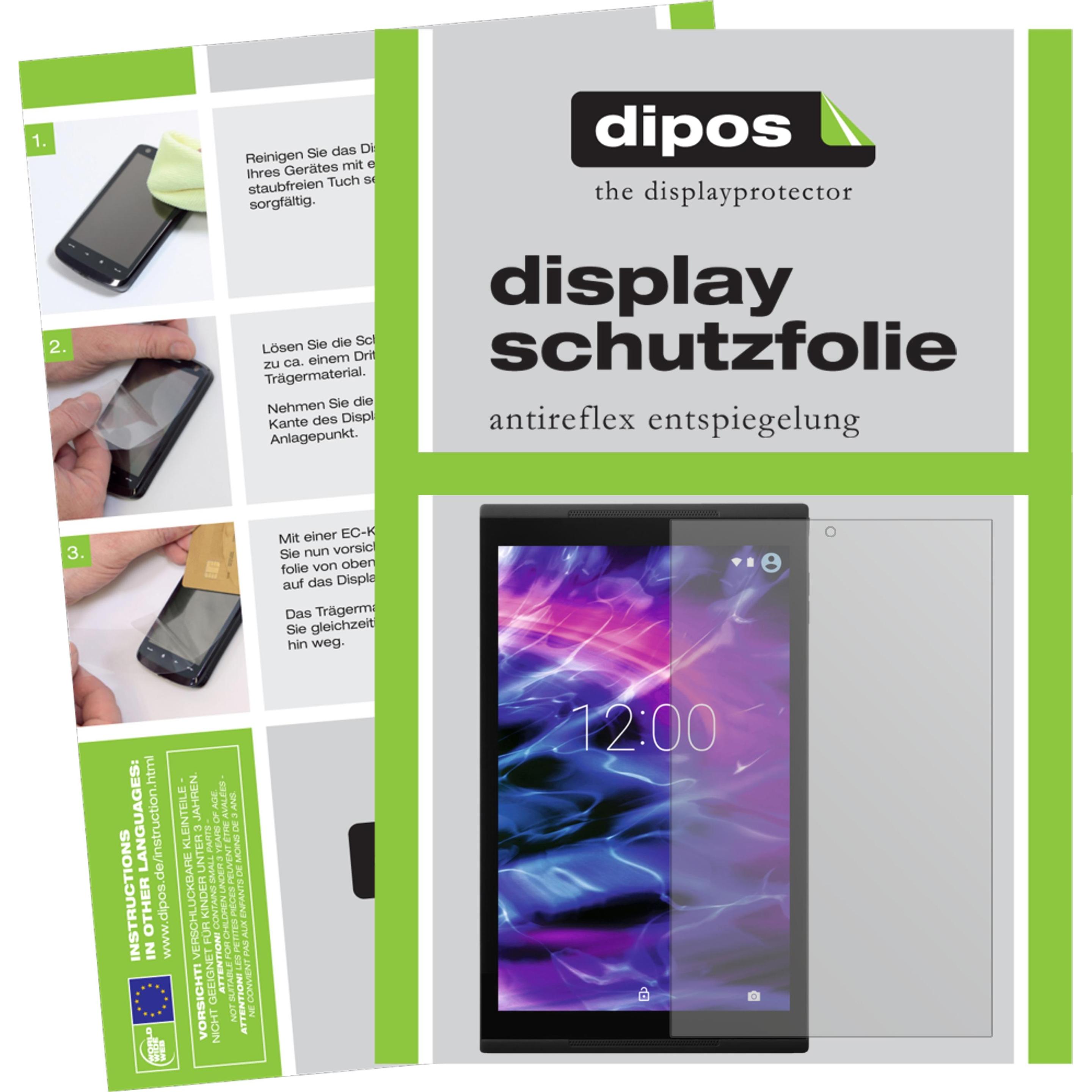 Dipos Displayschutzfolie Antireflex (2 Stück, Lifetab X10302), Tablet Schutzfolie