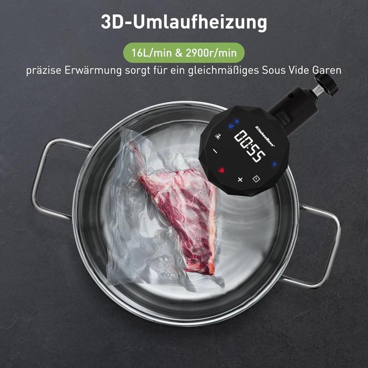 Image du produit KitchenBoss Sous Vide Garer Stick Wi-Fi mit App-Steuerung