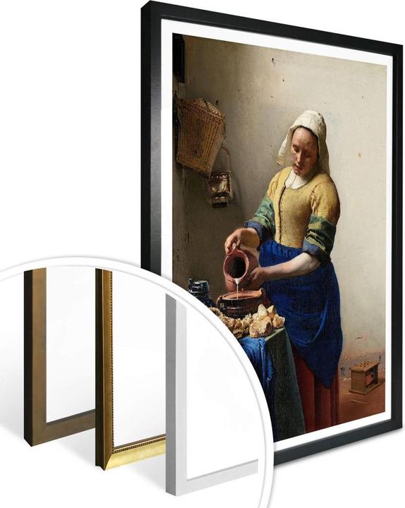 Immagine prodotto Trenddeko La ragazza con la brocca di latte (60 x 80 cm)