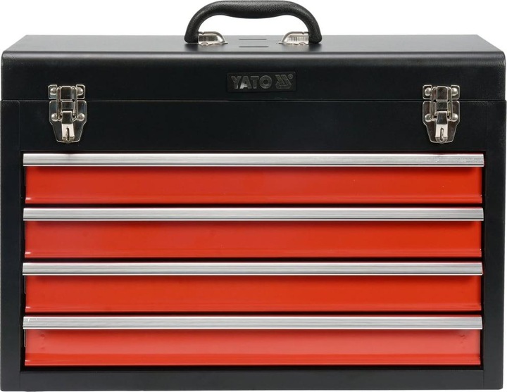 Actual product image Yato Tool box YT-08874, 4 drawers
