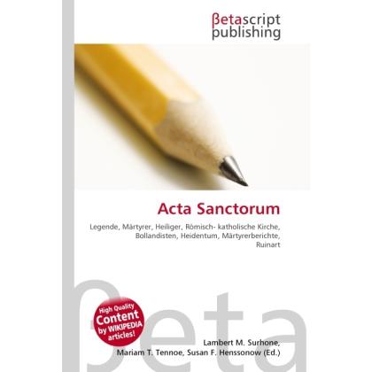 Acta Sanctorum, Fachbücher