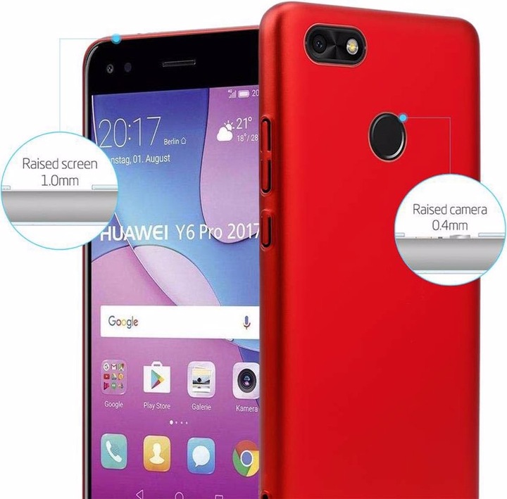 Produktbild Cadorabo Hard Cover Matt Metall Cover (Huawei Y6 Pro (2017))