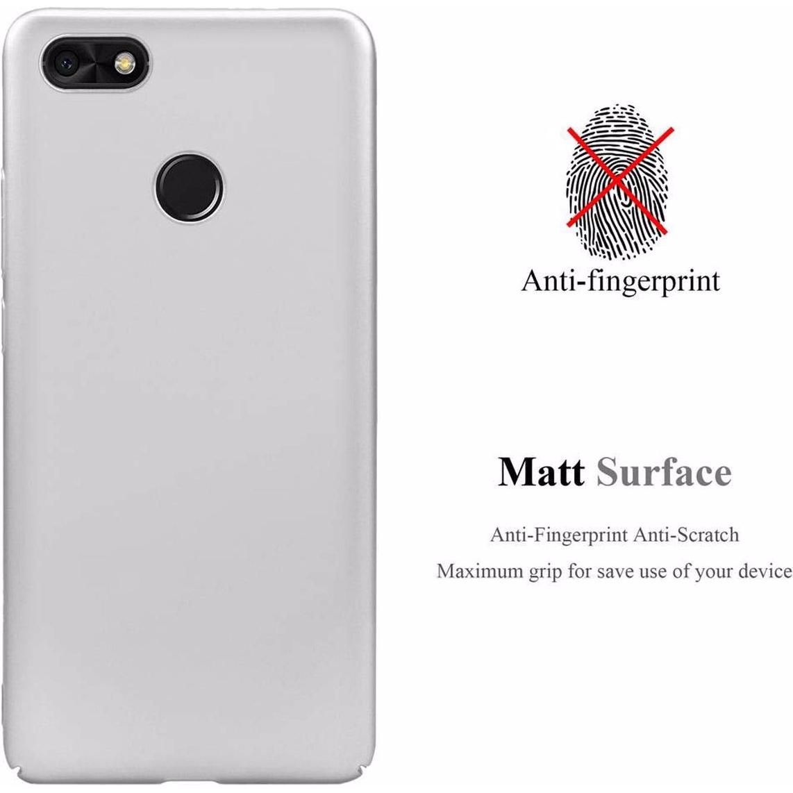 Thumbnail - Cadorabo Hard Cover Matt Metall Cover (Huawei Y6 Pro (2017)), Smartphone Hülle, Silber