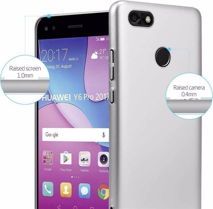 Actual product image Cadorabo Hard Cover Matt Metal Cover (Huawei Y6 Pro (2017))