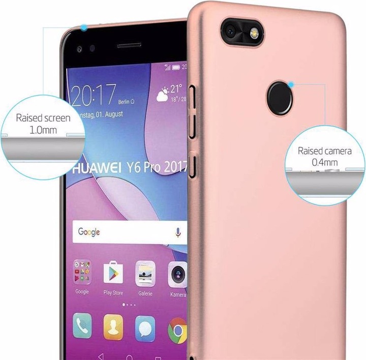Produktbild Cadorabo Hard Cover Matt Metall Cover (Huawei Y6 Pro (2017))