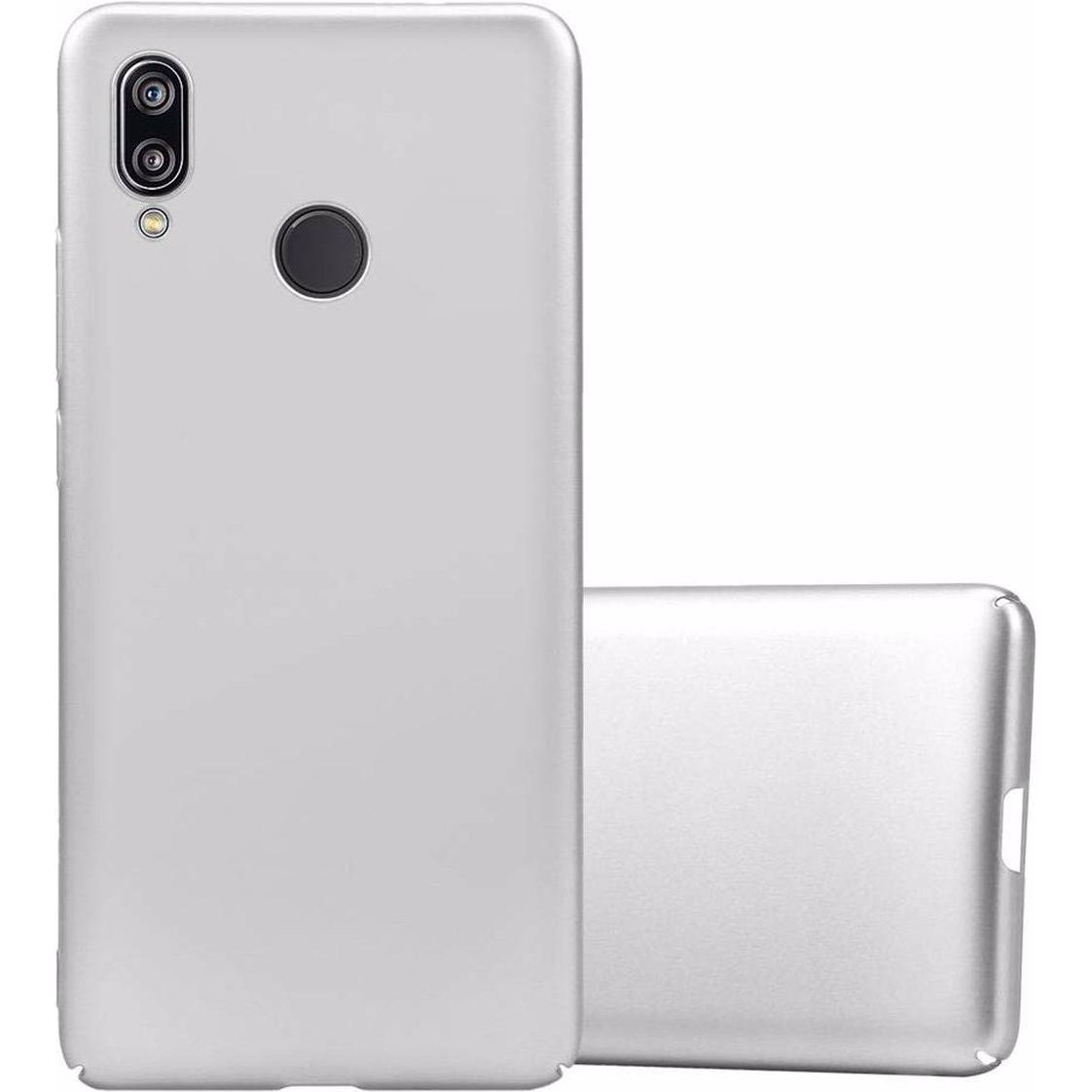 Cadorabo Hard Cover Matt Metall Cover (Huawei P20 Lite), Smartphone Hülle, Silber