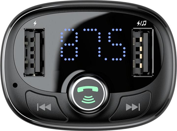 Actual product image Baseus Transmitter FM T-typed S-09 Bluetooth (black)