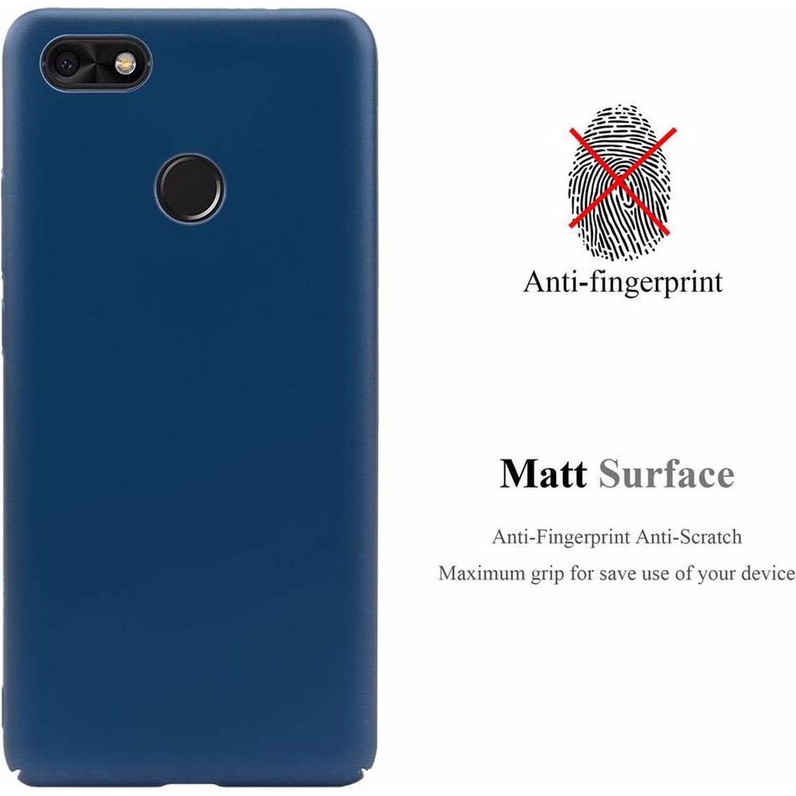 Thumbnail - Cadorabo Hard Cover Matt Metall Cover (Huawei Y6 Pro (2017)), Smartphone Hülle, Blau