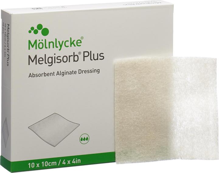 Actual product image Mölnlycke Alginat Verband 10x10cm steril