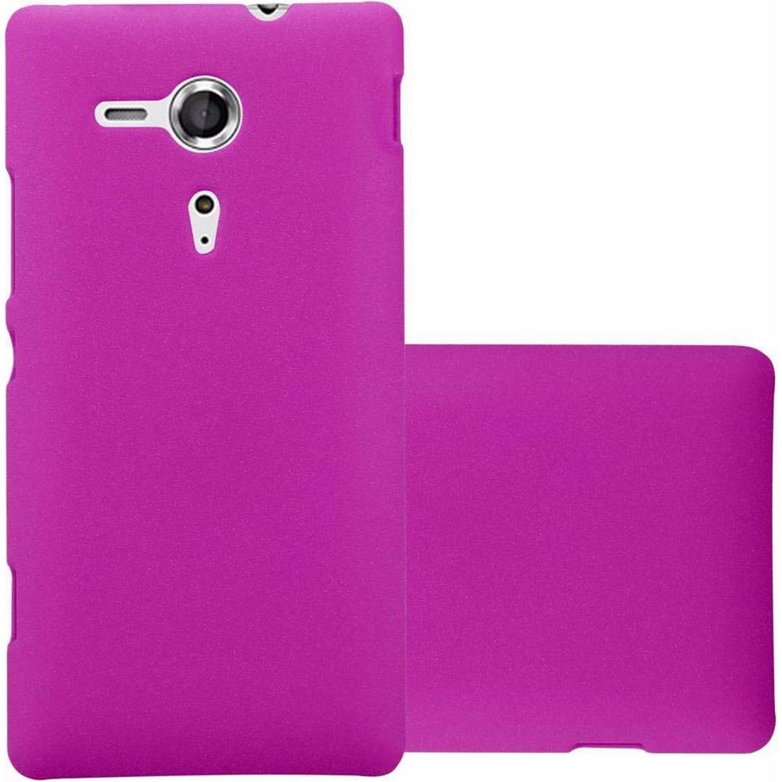 Cadorabo Hard Cover Frosty Cover (Sony Xperia SP), Smartphone Hülle, Pink