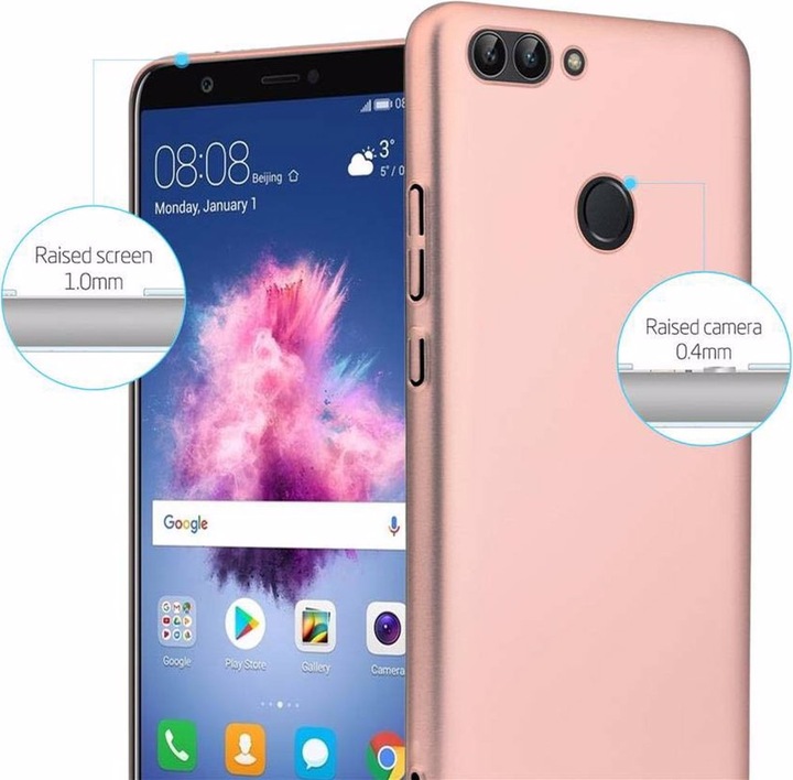 Produktbild Cadorabo Hard Cover Matt Metall Cover (Huawei Enjoy 7S, Huawei P Smart (2018))