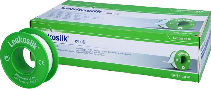 Actual product image BSN LEUKOSILK 5MX1.25CM, 24 pcs PFL (24 x)