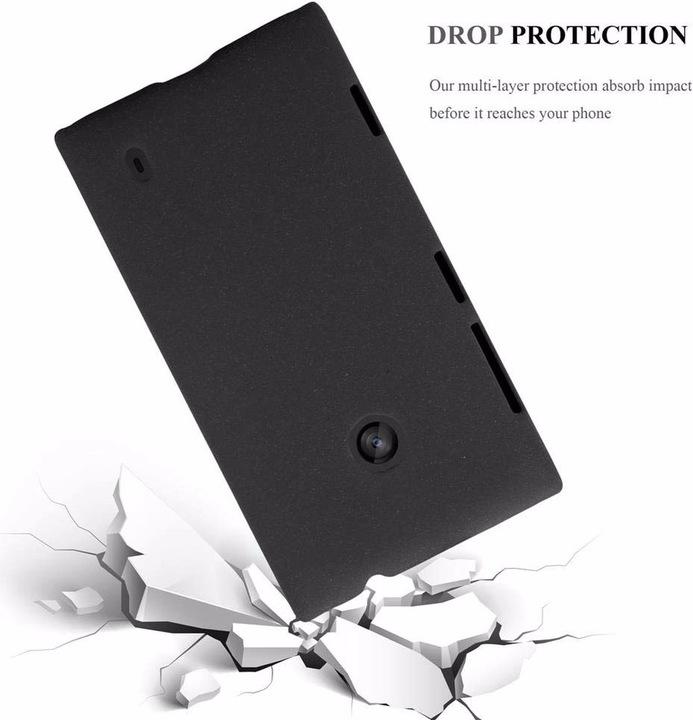Image du produit Cadorabo Couverture rigide Frosty Cover (Nokia Lumia 520, Nokia Lumia 521)