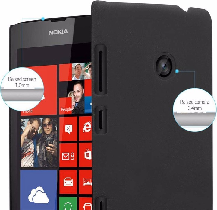 Image du produit Cadorabo Couverture rigide Frosty Cover (Nokia Lumia 520, Nokia Lumia 521)