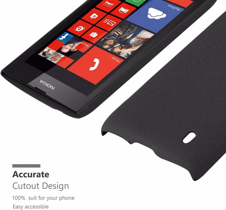 Image du produit Cadorabo Couverture rigide Frosty Cover (Nokia Lumia 520, Nokia Lumia 521)