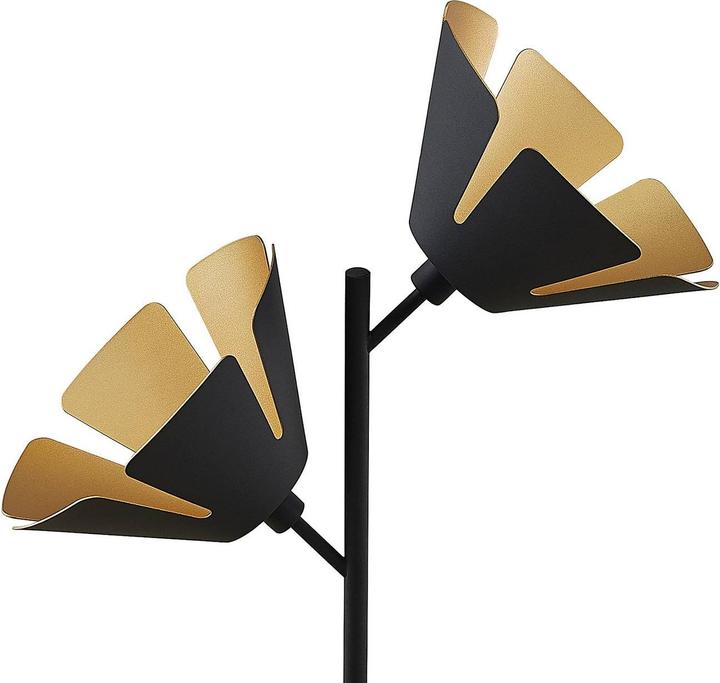 Image du produit Lucande Jemmily 2 lampe de table Black/Gold (E14)