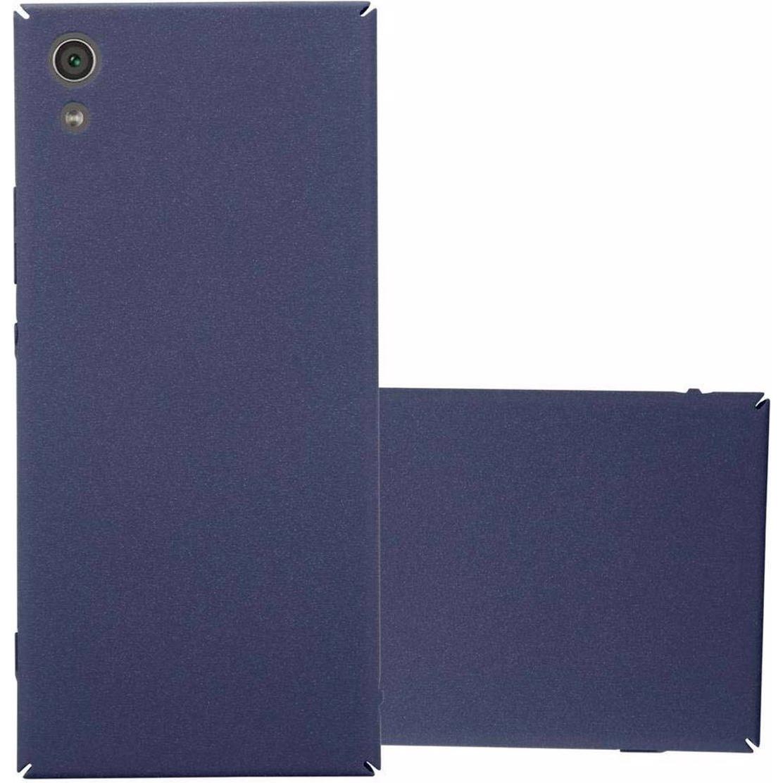 Cadorabo Hard Cover Frosty Cover (Sony Xperia XA1), Smartphone Hülle, Blau