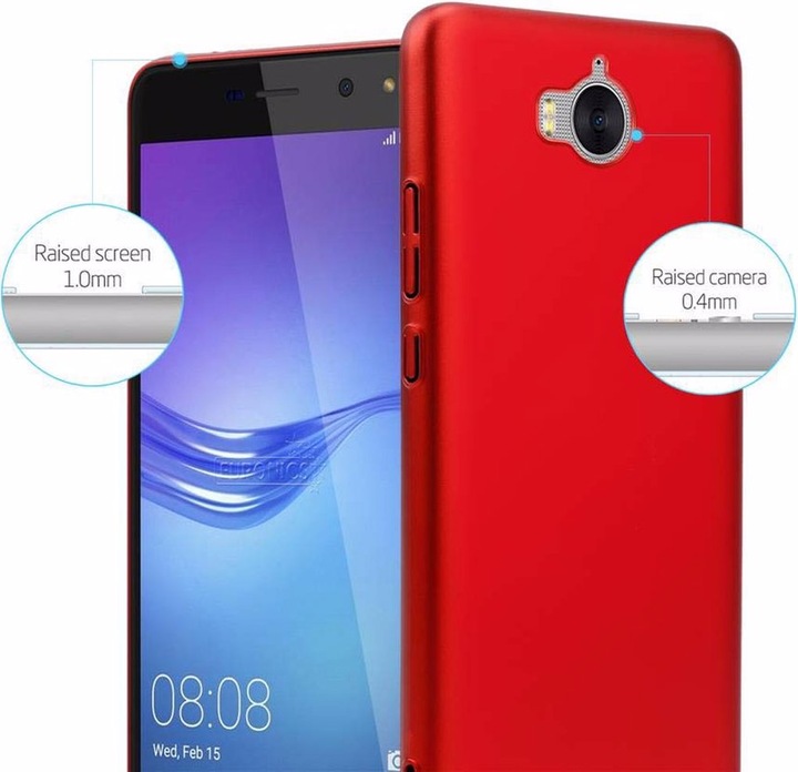 Produktbild Cadorabo Hard Cover Matt Metall Cover (Huawei Y6 (2017))