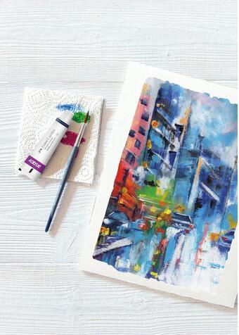 Produktbild Faber-Castell Acrylfarbe in Tube, 12er Kartonetui hochpigmentierte, lichtechte Farben mit glänzendem (20 ml)