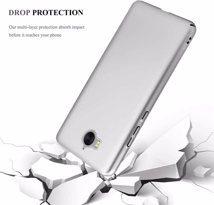 Actual product image Cadorabo Hard Cover Matt Metal Cover (Huawei Y6 (2017))
