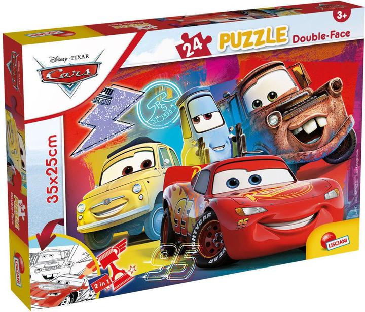 Lisciani 99498 - - DISNEY PUZZLE DF M-PLUS 24 CARS (24 pezzi)