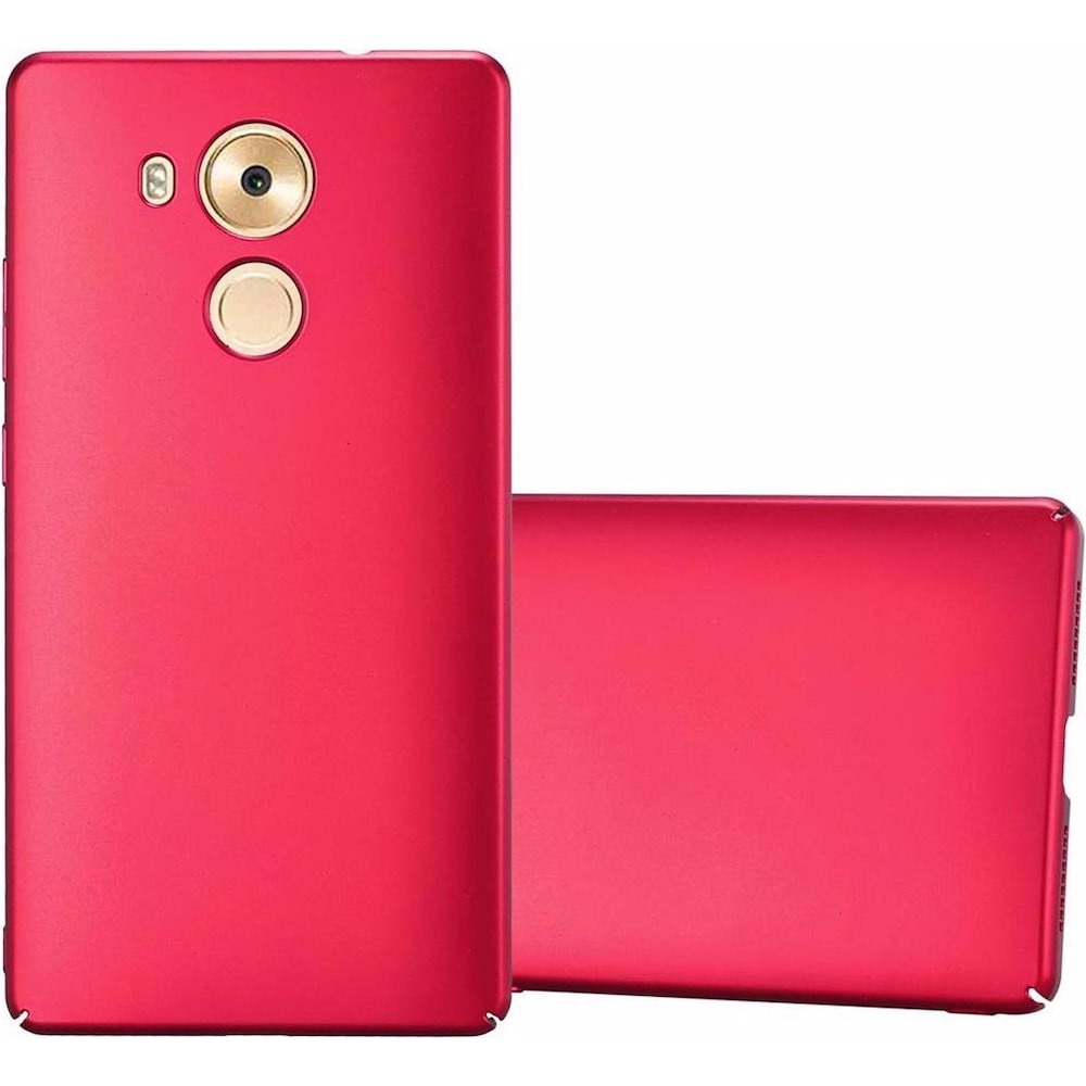 Cadorabo Hard Cover Matt Metall Cover (Huawei Mate 8), Smartphone Hülle, Rot