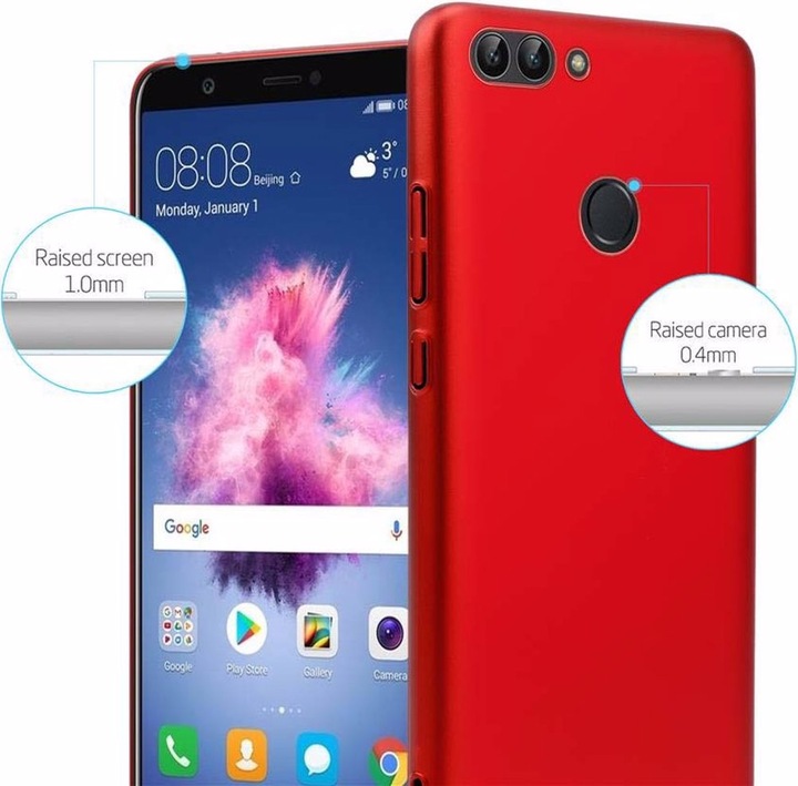 Produktbild Cadorabo Hard Cover Matt Metall Cover (Huawei Enjoy 7S, Huawei P Smart (2018))