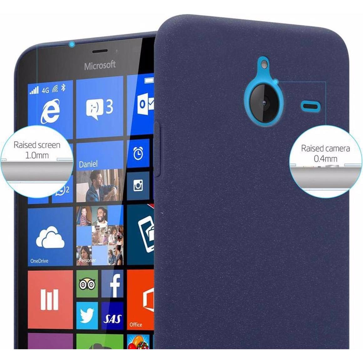 Thumbnail - Cadorabo Hard Cover Frosty Cover (Microsoft Lumia 640 XL), Smartphone Hülle, Blau