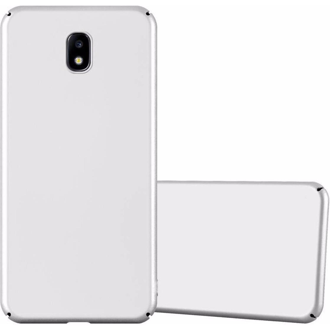 Cadorabo Hard Cover Matt Metall Cover (Samsung Galaxy J7 2017), Smartphone Hülle, Silber