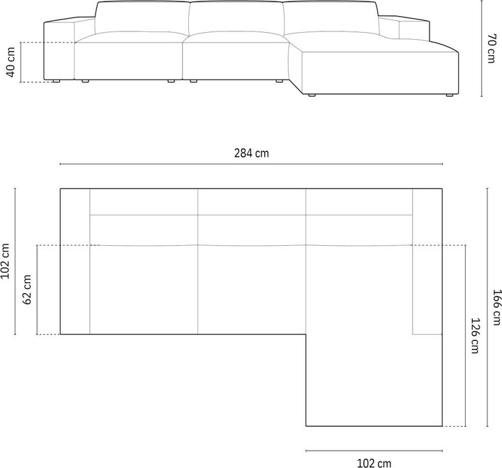 Actual product image Micadoni Jodie (Corner sofa)