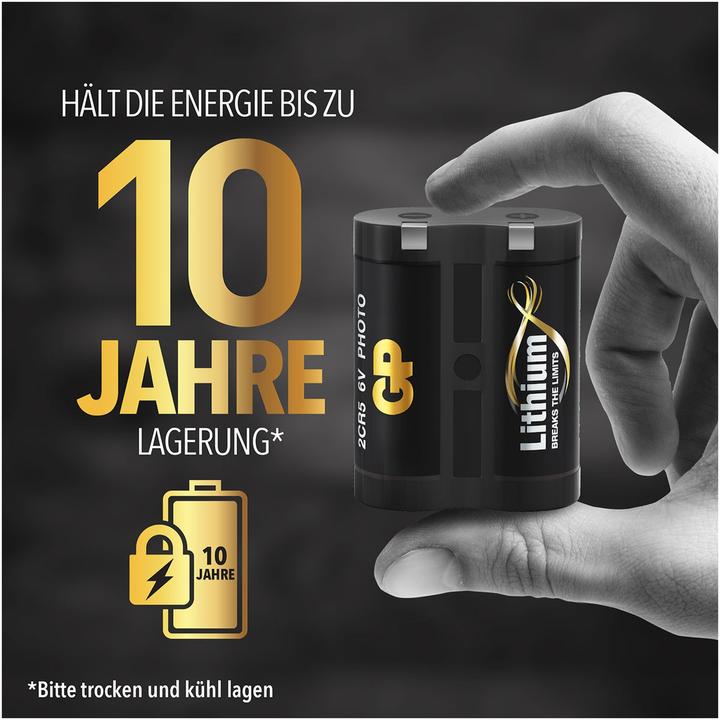 Actual product image GP Batteries 2CR5 (1 pcs., 2CR5, 1400 mAh)