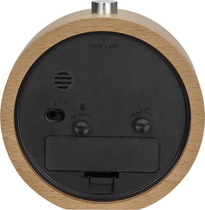 Actual product image TFA Analogue alarm clock with beech frame