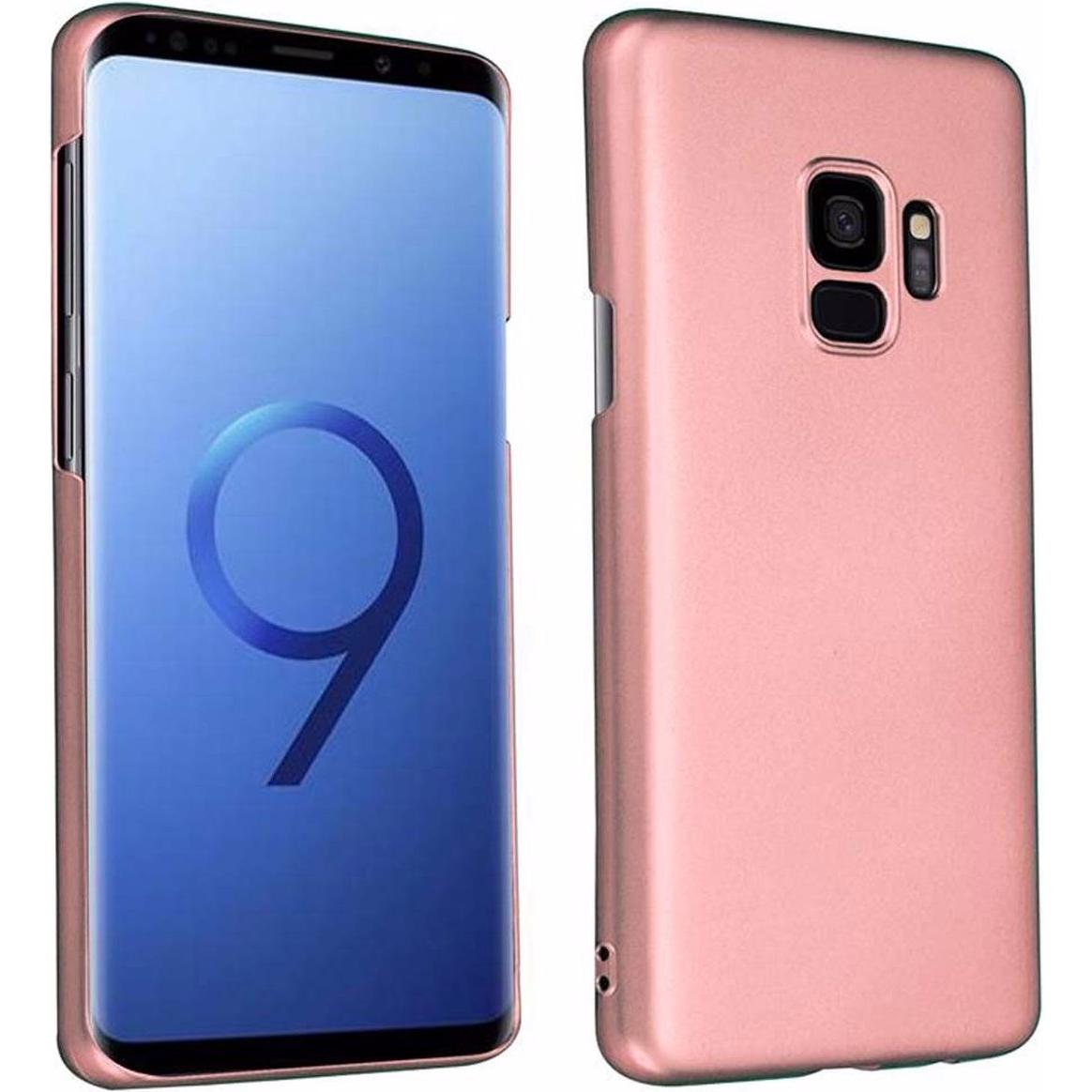 Cadorabo Hard Cover Matt Metall Cover (Samsung Galaxy S9+), Smartphone Hülle, Rosa