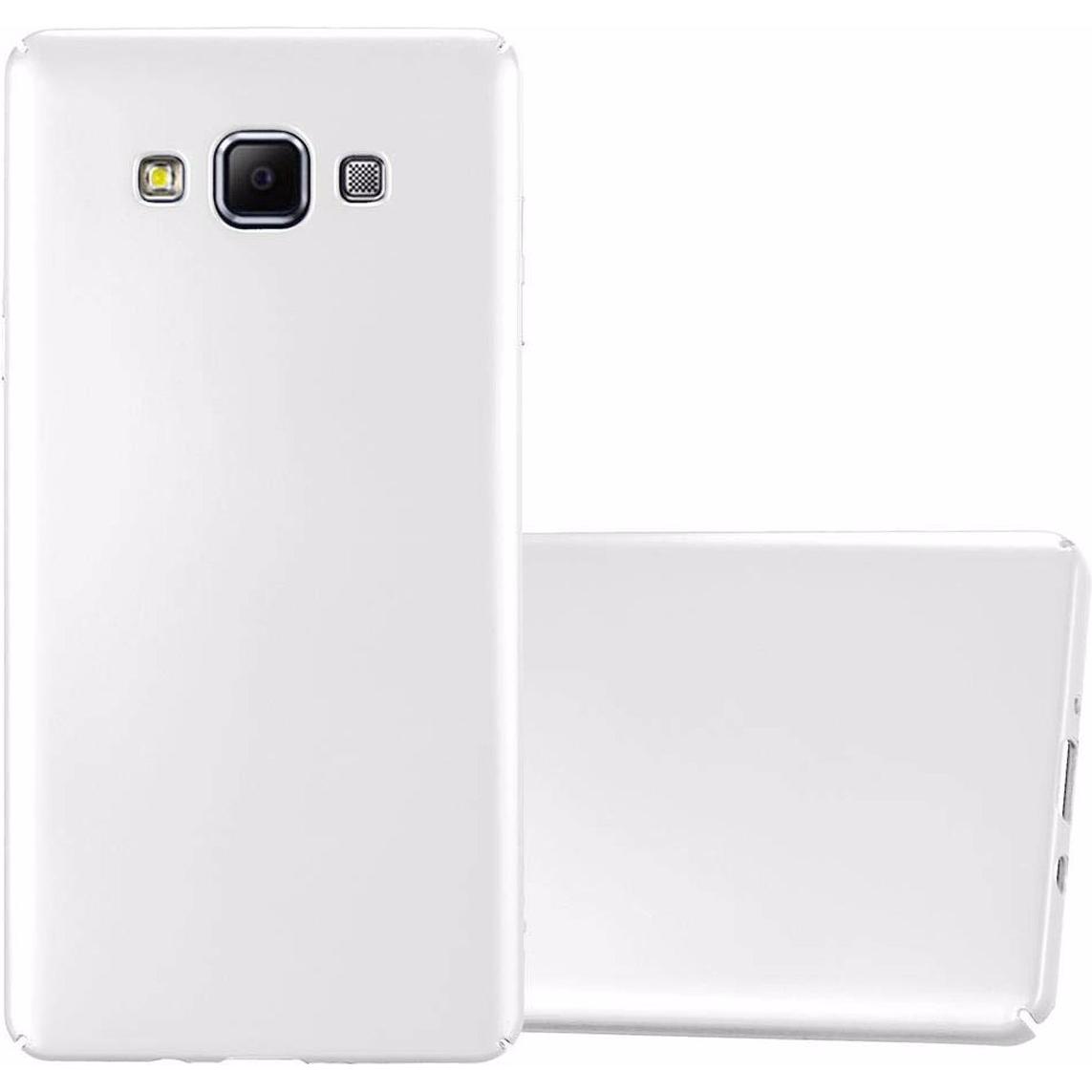 Cadorabo Hard Cover Matt Metall Cover (Samsung Galaxy A7), Smartphone Hülle, Silber