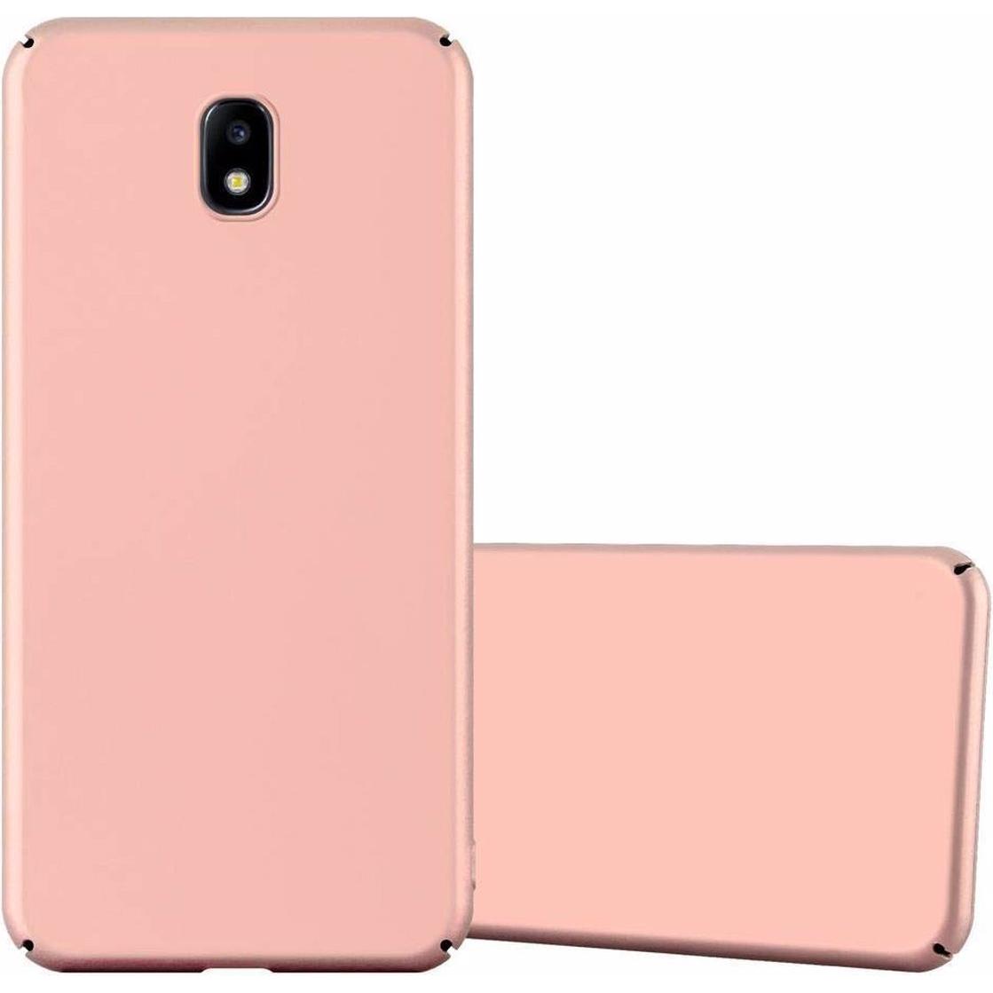 Cadorabo Hard Cover Matt Metall Cover (Samsung Galaxy J7 2017), Smartphone Hülle, Rosa