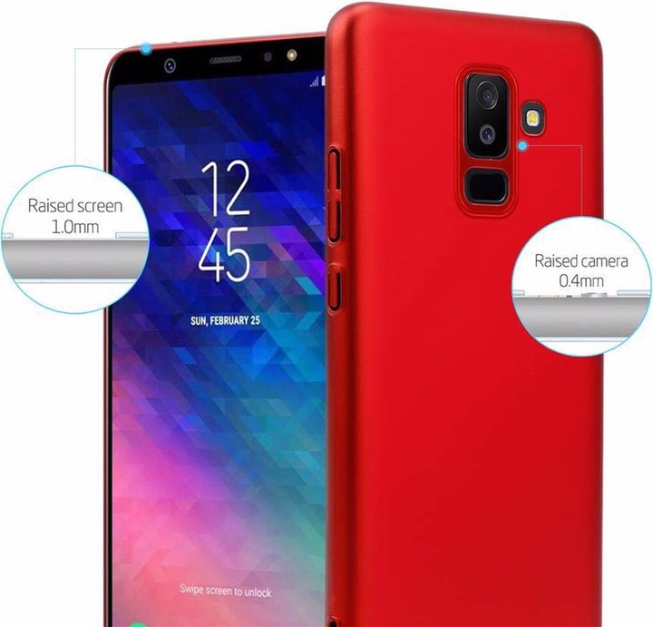 Produktbild Cadorabo Hard Cover Matt Metall Cover (Samsung Galaxy A6+)