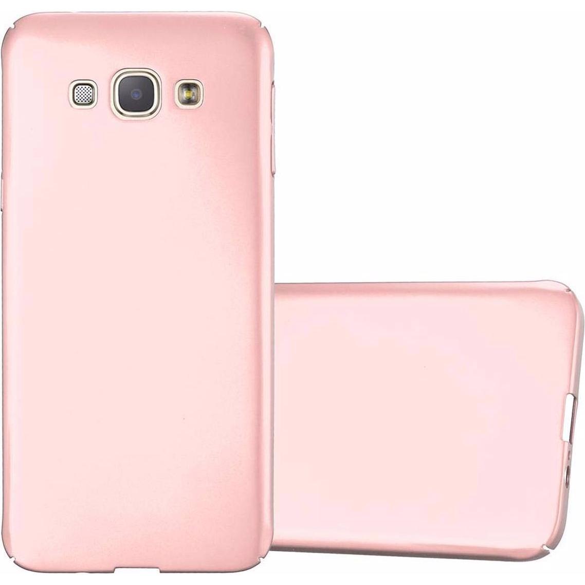 Cadorabo Hard Cover Matt Metall Cover (Samsung Galaxy A8 (2018)), Smartphone Hülle, Rosa
