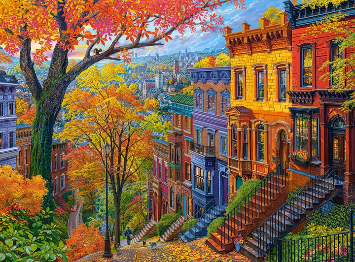 Produktbild Castorland Puzzle 3000 pieces Autumn City Hill (3000 Teile)