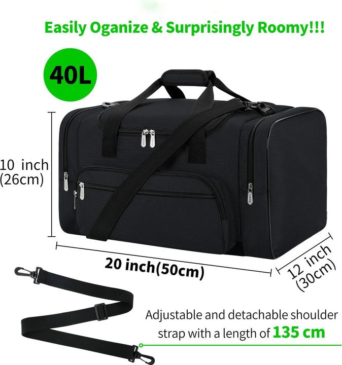 Produktbild Only-Bags.Store Sporttasche Reisetasche Fitnesstasche mit Schulterriemen Wochenendtasche