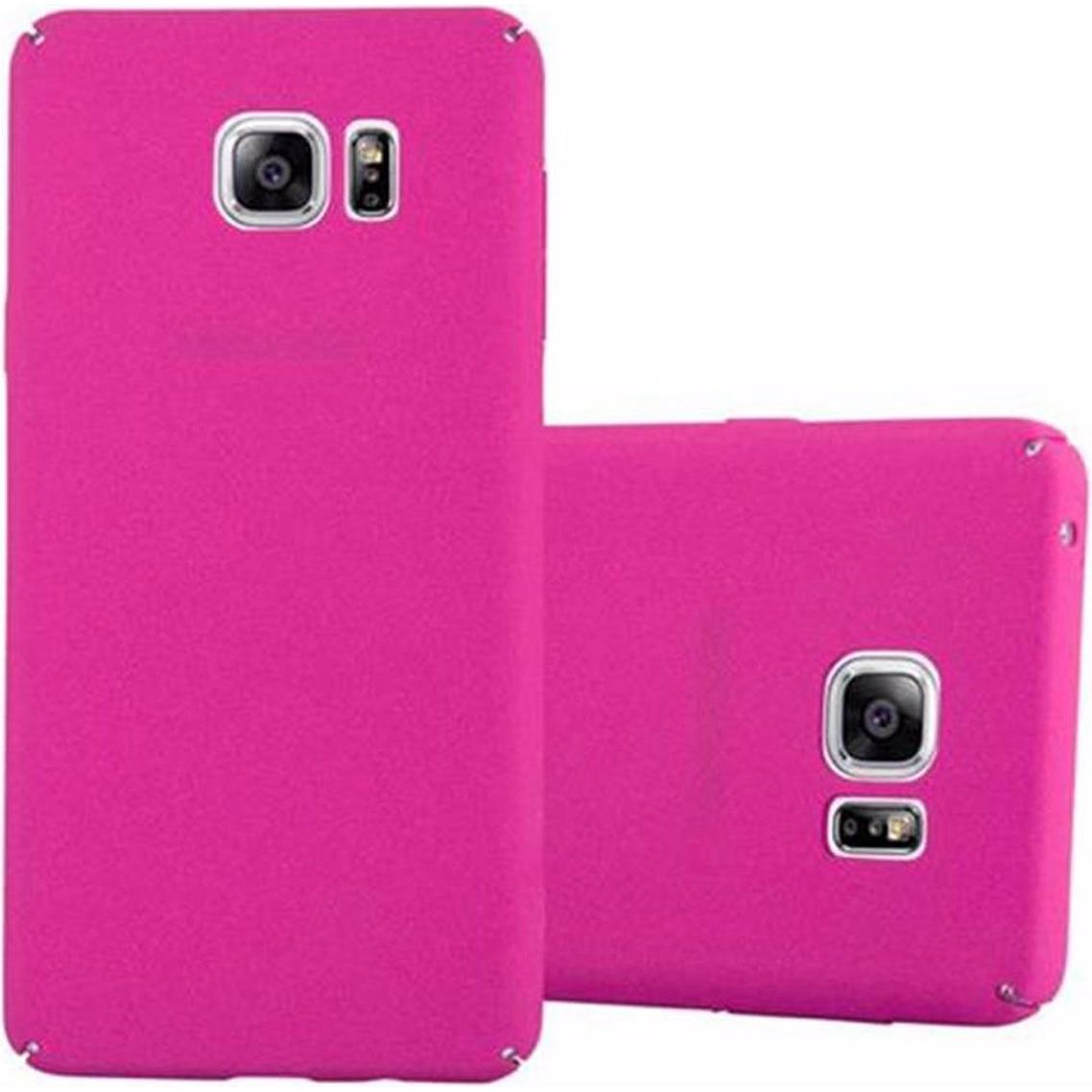 Cadorabo Hard Cover Frosty Cover (Samsung Galaxy Note 5), Smartphone Hülle, Pink