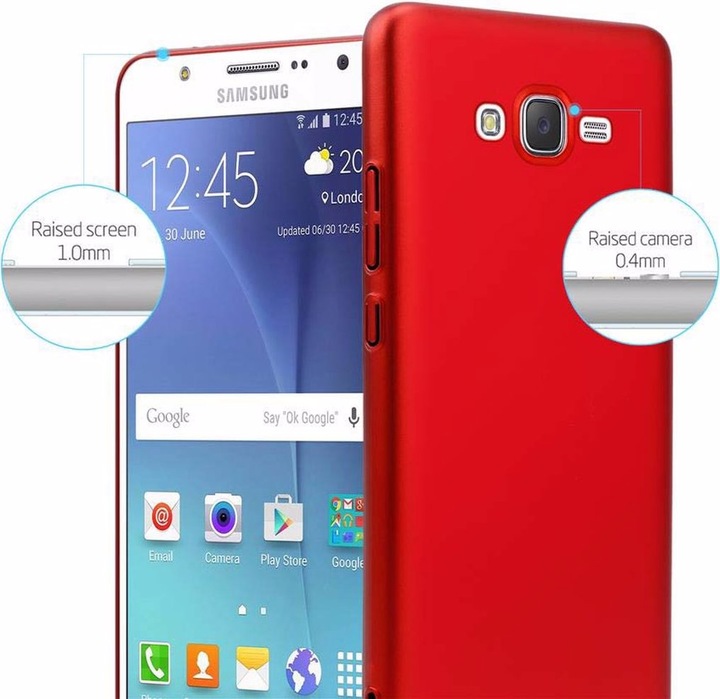 Produktbild Cadorabo Hard Cover Matt Metall Cover (Samsung Galaxy J7)