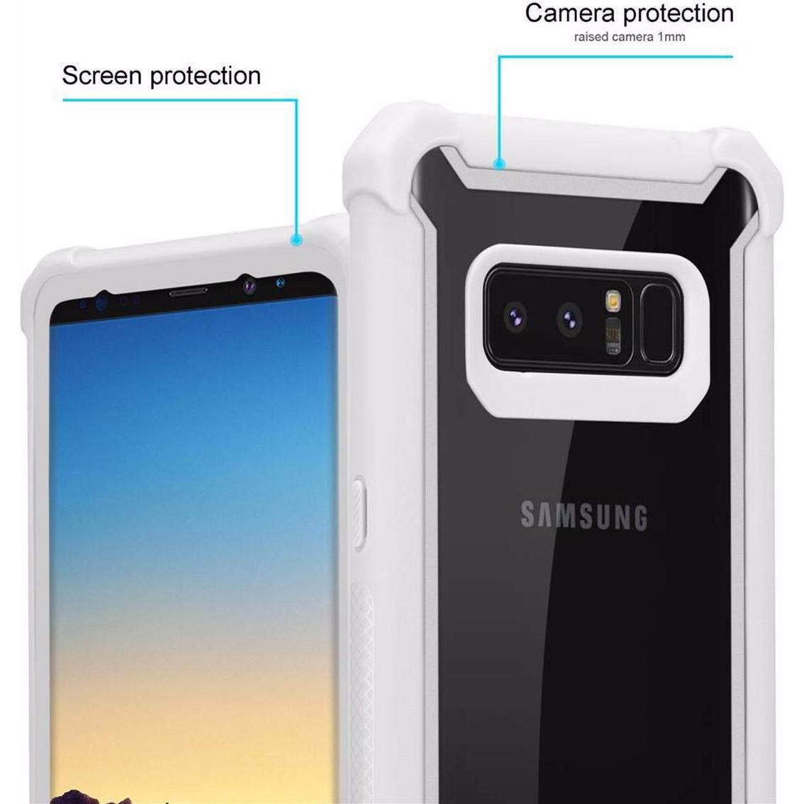 Thumbnail - Cadorabo Hybrid 2-in-1 Acrylic Cover (Samsung Galaxy Note 8), Smartphone Hülle, Grau