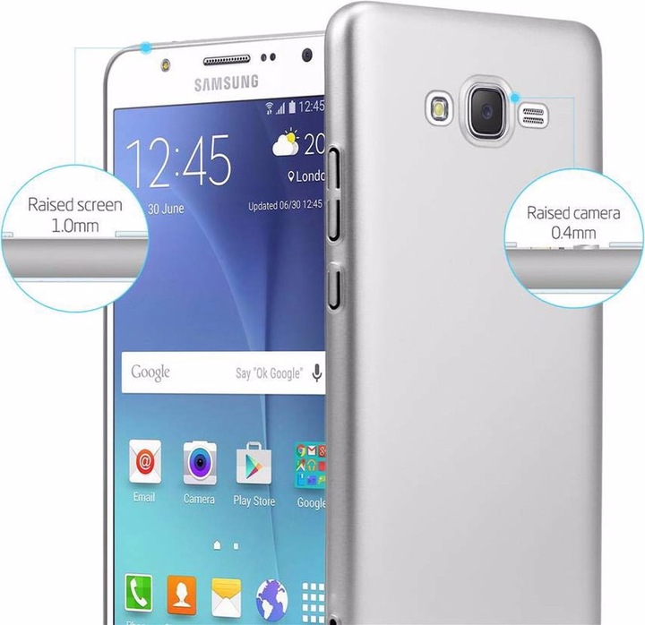 Actual product image Cadorabo Hard Cover Matt Metal Cover (Samsung Galaxy J7)