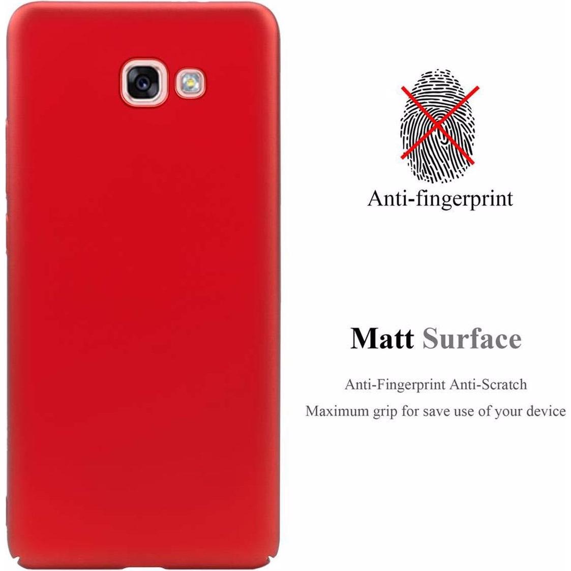 Thumbnail - Cadorabo Hard Cover Matt Metall Cover (Samsung Galaxy A7 (2017)), Smartphone Hülle, Rot