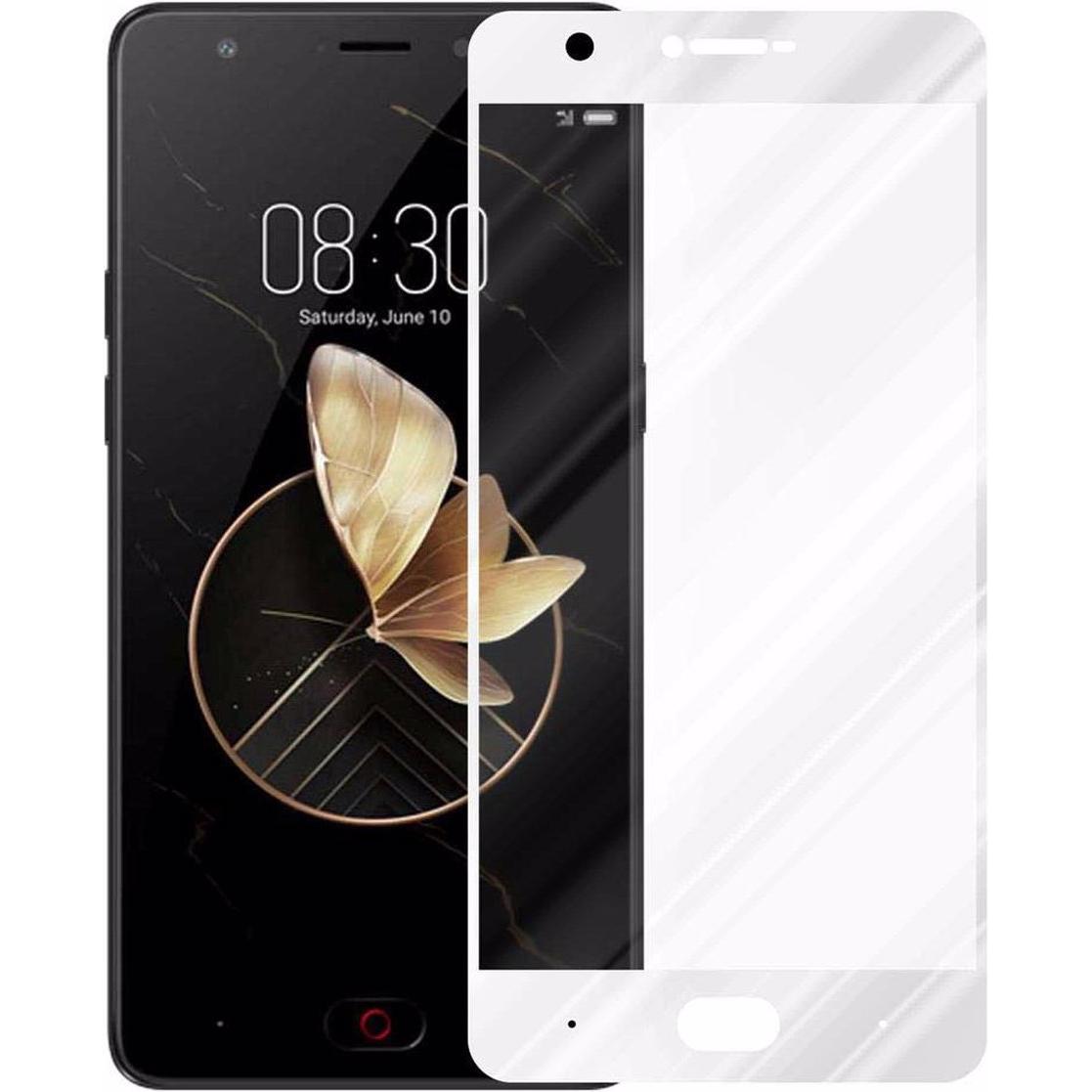 Thumbnail - Cadorabo Vollbild Displayschutzglas (1 Stück, ZTE S30), Smartphone Schutzfolie, Weiss