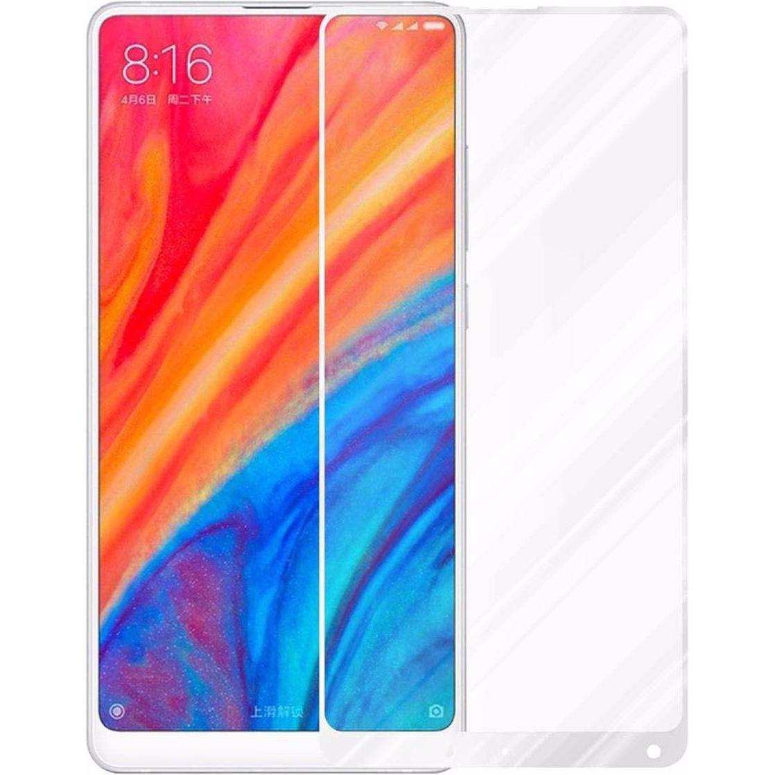 Thumbnail - Cadorabo Vollbild Displayschutzglas (1 Stück, Xiaomi Mi Mix 2S), Smartphone Schutzfolie, Weiss