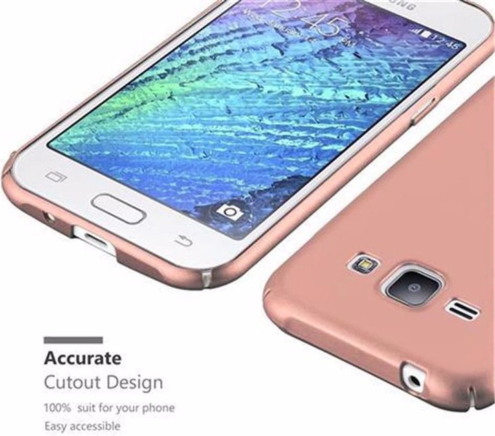 Produktbild Cadorabo Hard Cover Matt Metall Cover (Samsung Galaxy J1)