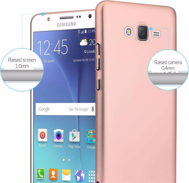 Produktbild Cadorabo Hard Cover Matt Metall Cover (Samsung Galaxy J7)
