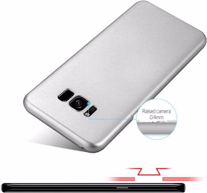 Actual product image Cadorabo Hard Cover Matt Metal Cover (Samsung Galaxy S8+)