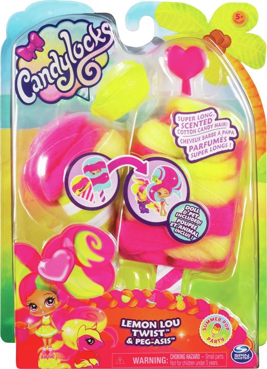 Image du produit Candylocks Pack de 2, Poupée 7,5 cm et animal parfumés à collectionner avec accessoires Posie Peach